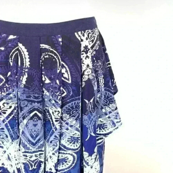 Peter Nygard skirt size 10 tapestry faux wrap - Picture 5 of 8